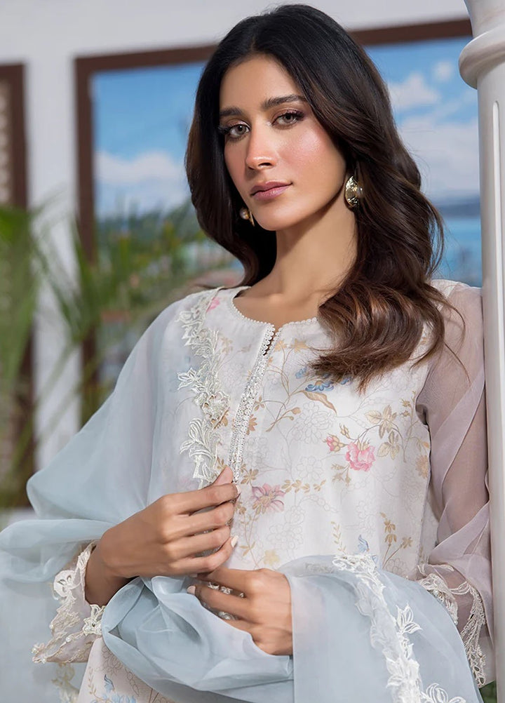Threads & Motifs Pret Embroidered Khaddi Net 3 Piece Suits 9503