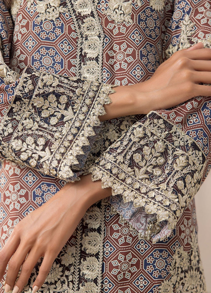 Threads & Motifs Pret Embroidered Viscose 3 Piece Suits 9604