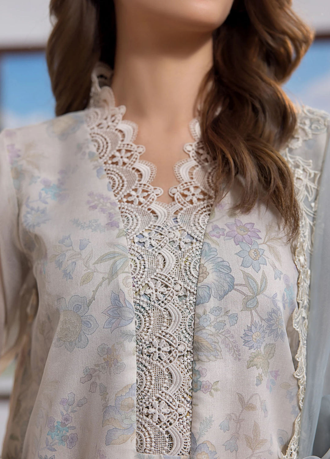 Threads & Motifs Pret Printed Khaddi Net 3 Piece Suits 9701