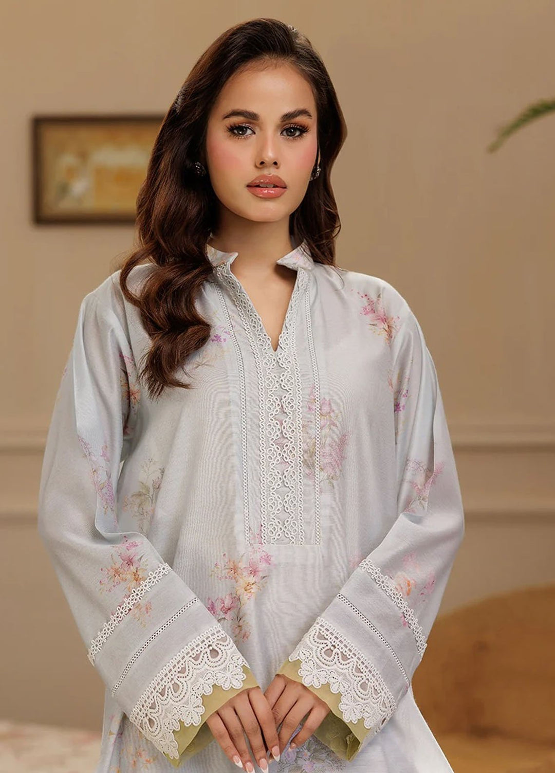 Threads & Motifs Pret Printed Khaddi Net 3 Piece Suits 9716