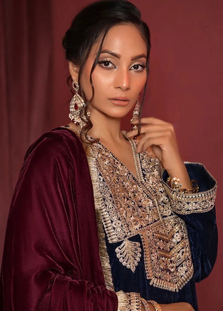 Threads & Motifs Pret Velvet 3 Piece Suit 9110