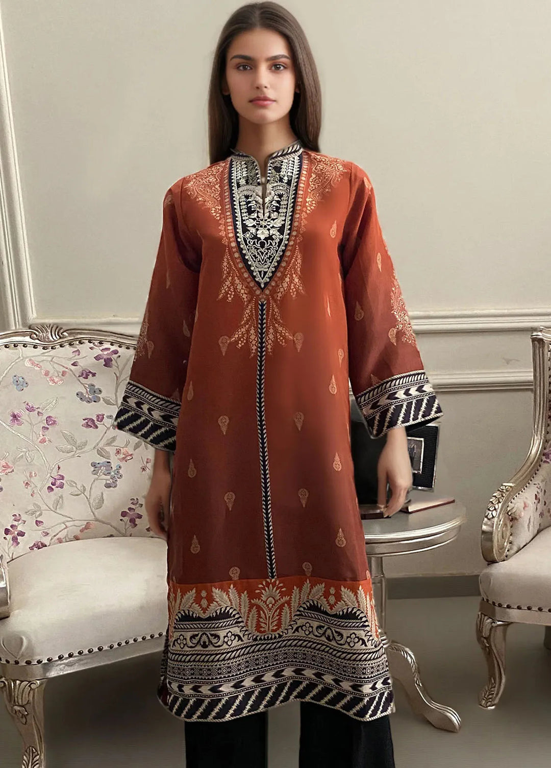 Threads & Motifs Pret Viscose 2 Piece Suit 9083