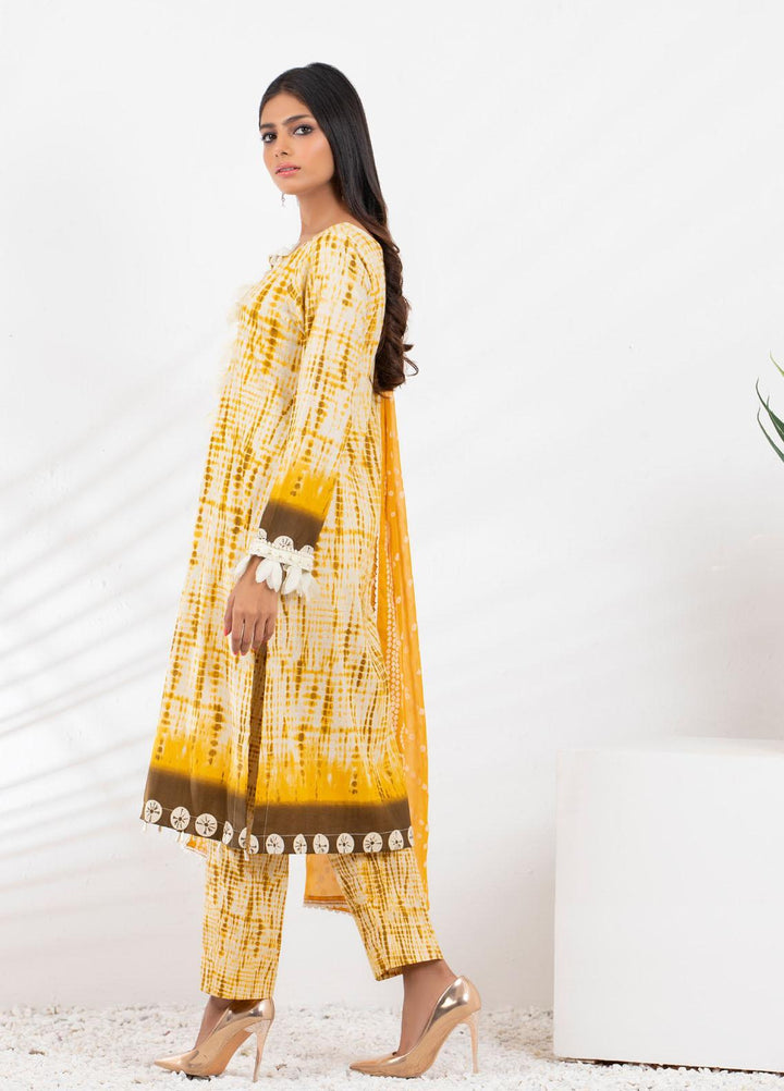 Tie & Die by ZS Textiles  Cotton Suits Unstitched 3 Piece ZS21TD-2 D-05 - Winter Collection