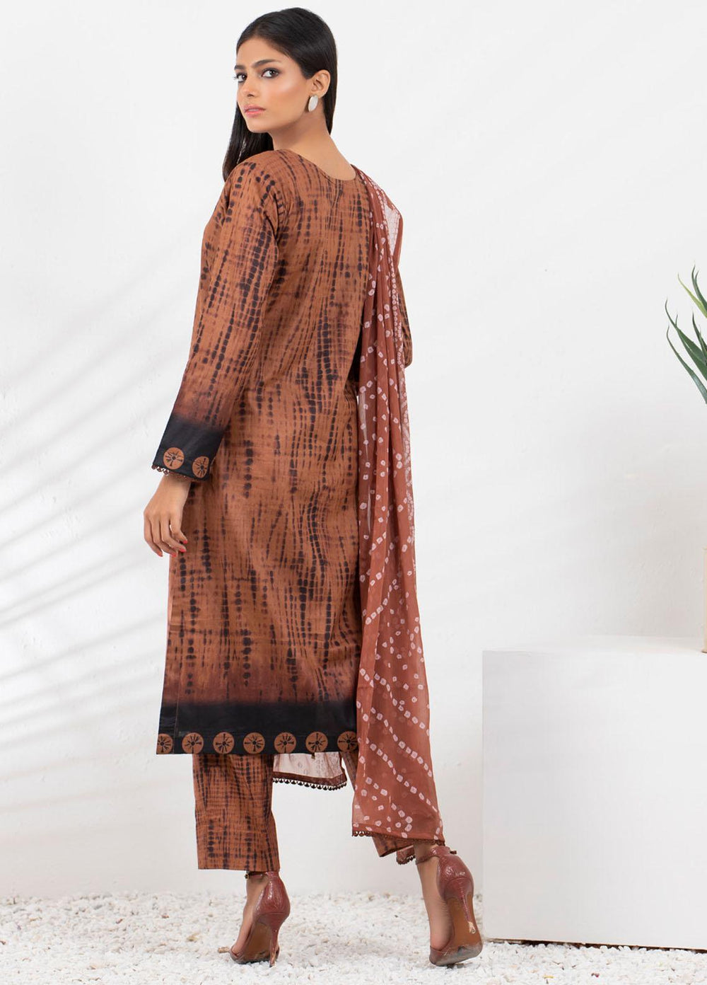 Tie & Die by ZS Textiles  Cotton Suits Unstitched 3 Piece ZS21TD-2 D-10 - Winter Collection