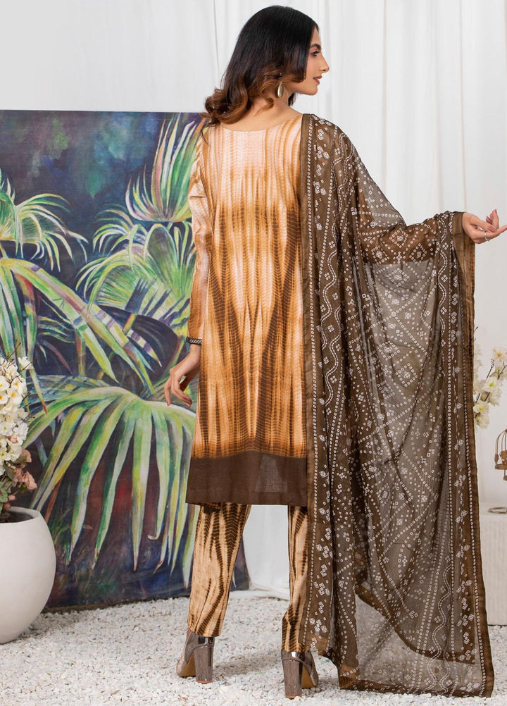 Tie & Dye by ZS Textiles  Cotton Suits Unstitched 3 Piece ZS21TD D-01 - Winter Collection