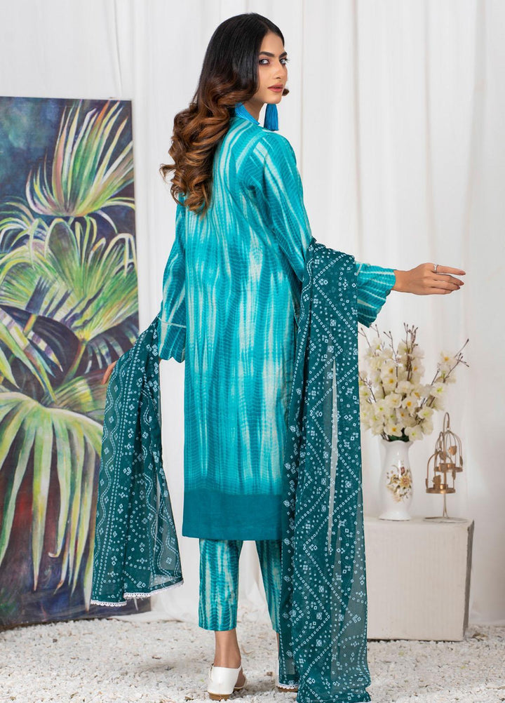 Tie & Dye by ZS Textiles  Cotton Suits Unstitched 3 Piece ZS21TD D-02 - Winter Collection