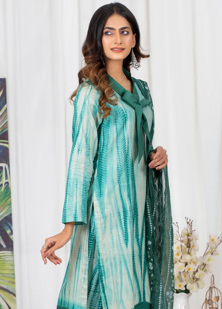 Tie & Dye by ZS Textiles  Cotton Suits Unstitched 3 Piece ZS21TD D-05 - Winter Collection