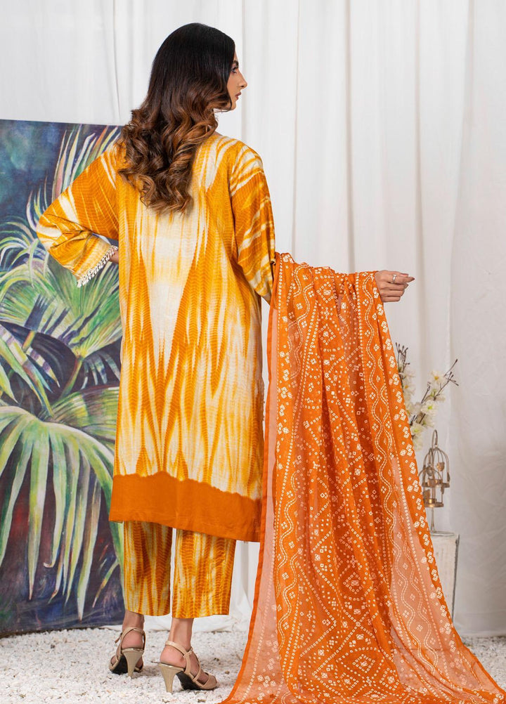 Tie & Dye by ZS Textiles  Cotton Suits Unstitched 3 Piece ZS21TD D-06 - Winter Collection