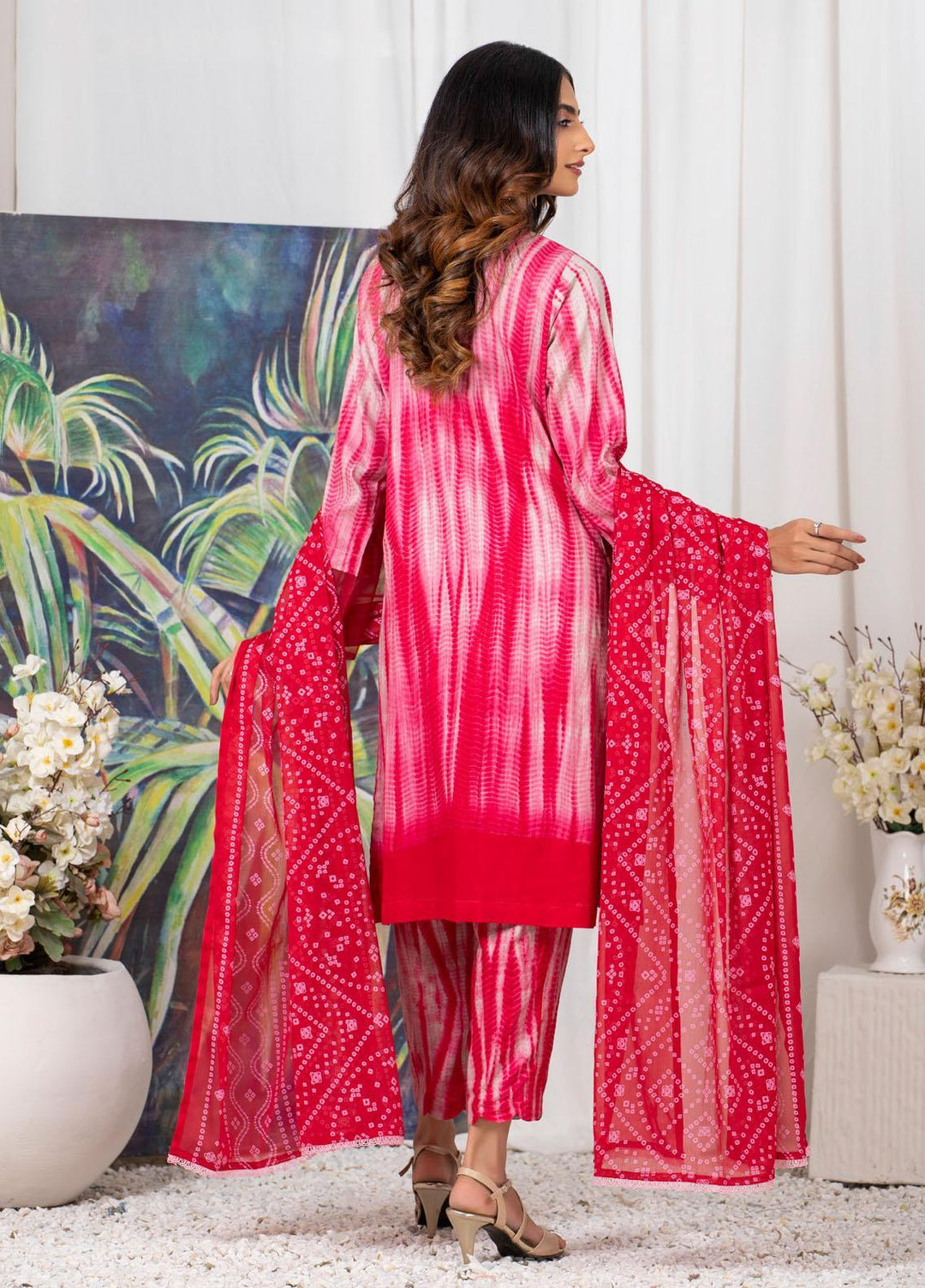 Tie & Dye by ZS Textiles  Cotton Suits Unstitched 3 Piece ZS21TD D-07 - Winter Collection