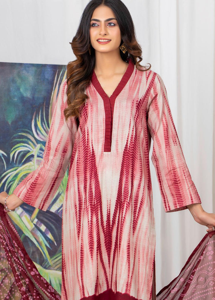 Tie & Dye by ZS Textiles  Cotton Suits Unstitched 3 Piece ZS21TD D-08 - Winter Collection