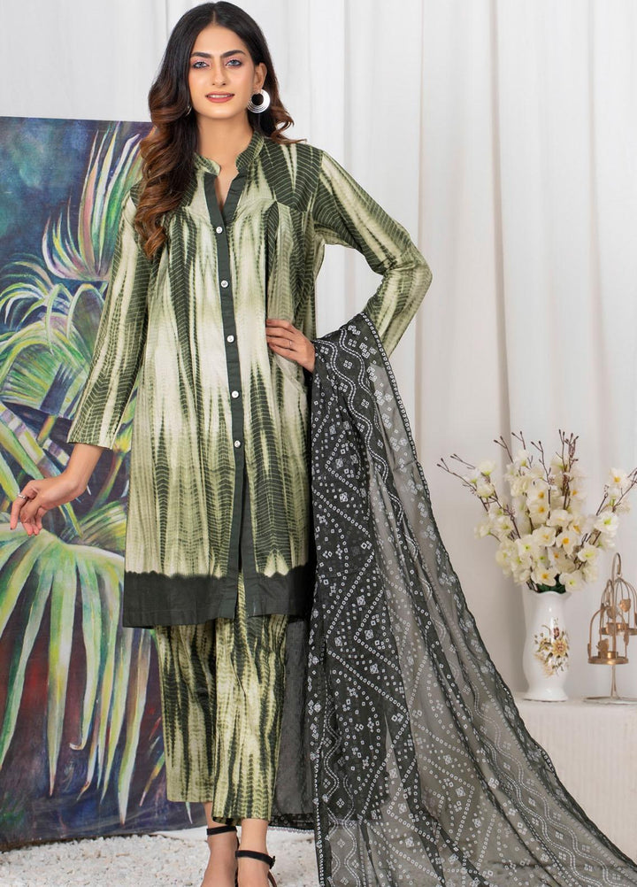 Tie & Dye by ZS Textiles  Cotton Suits Unstitched 3 Piece ZS21TD D-09 - Winter Collection