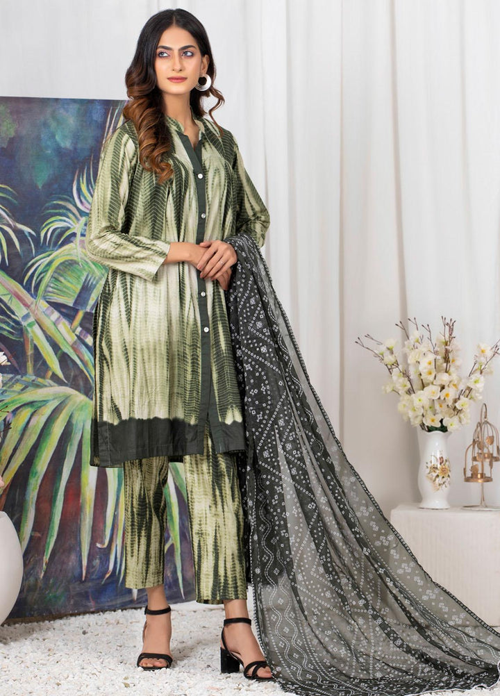 Tie & Dye by ZS Textiles  Cotton Suits Unstitched 3 Piece ZS21TD D-09 - Winter Collection