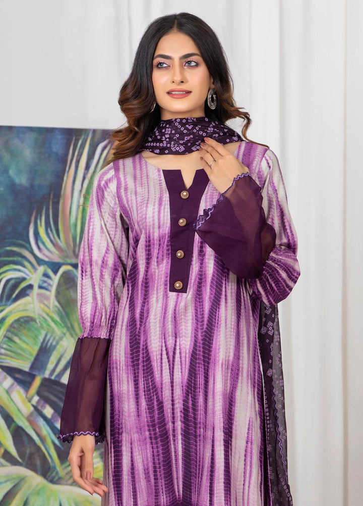 Tie & Dye by ZS Textiles  Cotton Suits Unstitched 3 Piece ZS21TD D-10 - Winter Collection