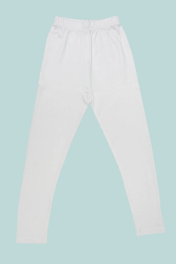 Ochre RTW Solids Cotton Tights Girls 1 Piece OJL-01-Off-White - Summer Collection