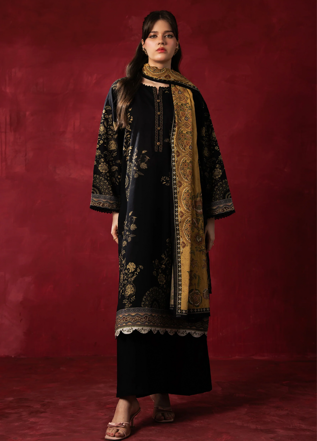 Zoe by Zeen Unstitched Printed Lawn 3 Piece Suit ZN26UZL WFM36602 - Casual Collection