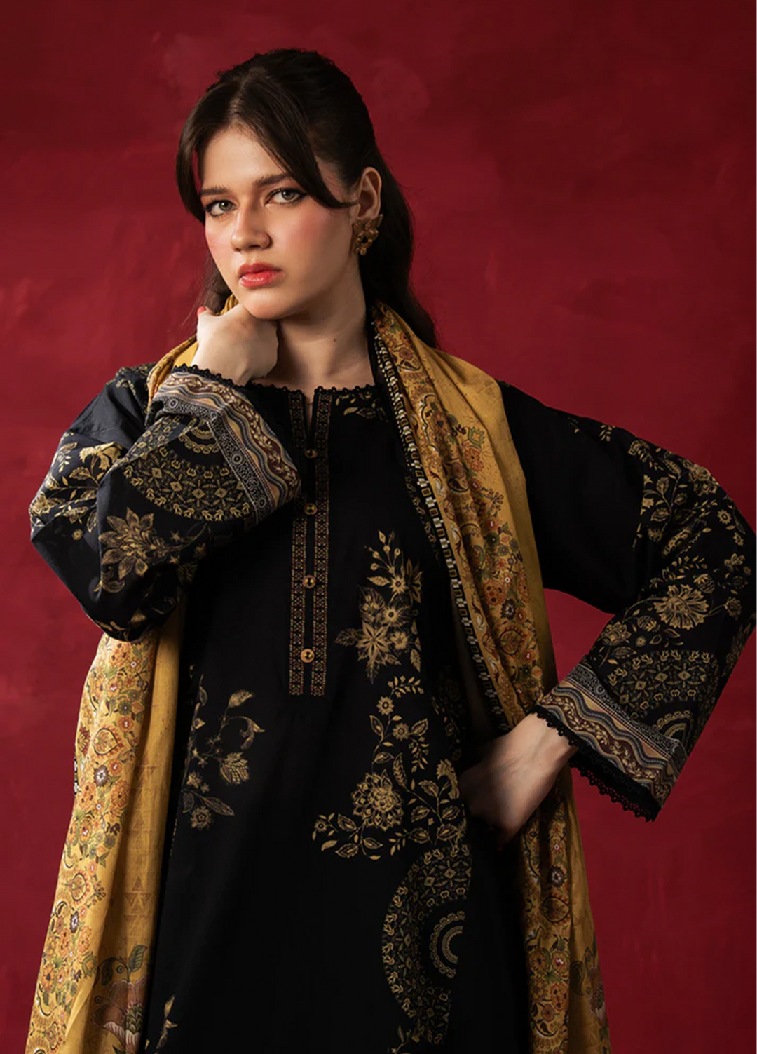 Zoe by Zeen Unstitched Printed Lawn 3 Piece Suit ZN26UZL WFM36602 - Casual Collection