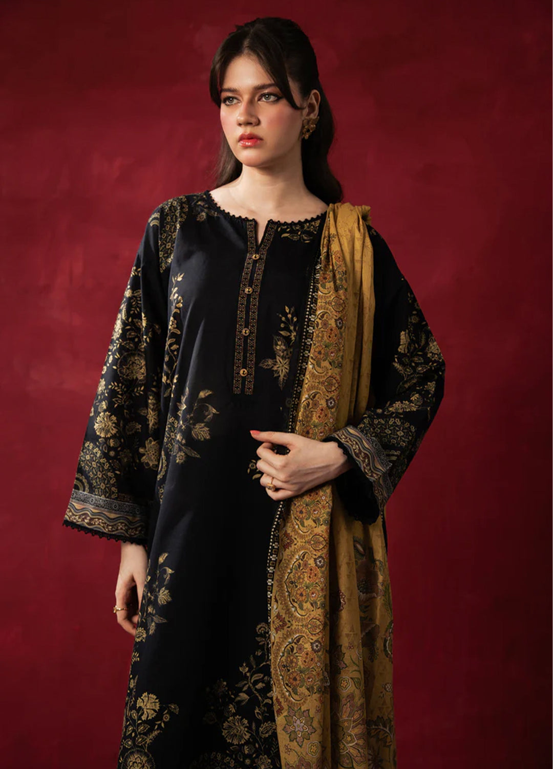 Zoe by Zeen Unstitched Printed Lawn 3 Piece Suit ZN26UZL WFM36602 - Casual Collection