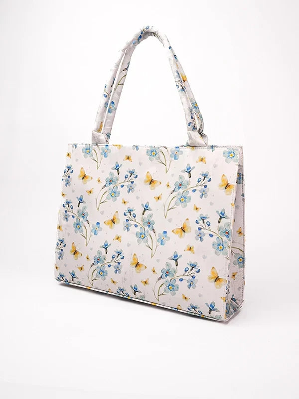 Maa aur Mai by TJK Designs Printed Savera Canvas Tote Bag - Casual Collection