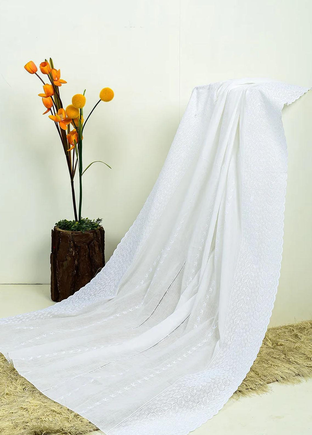 TNG Cotton Dupatta Emb-02 - Dupatta Collection