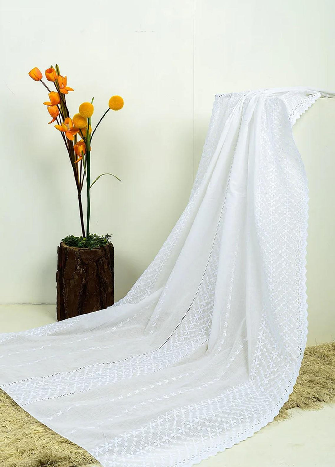 TNG Cotton Dupatta Emb-03 - Dupatta Collection