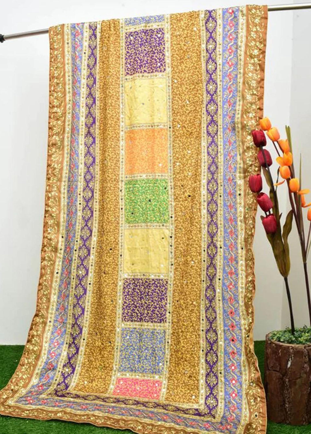 TNG Charmause Silk Dupatta TNG-MFD-007 - Dupatta Collection