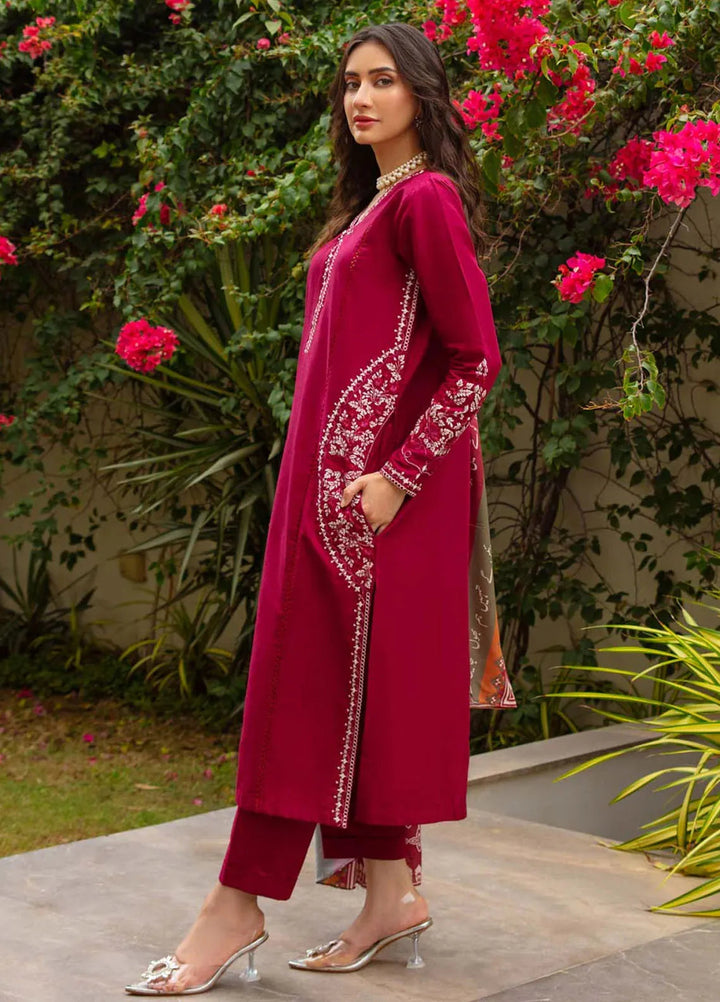 TNG Pret Embroidered Lawn 2 Piece Suit Crimson