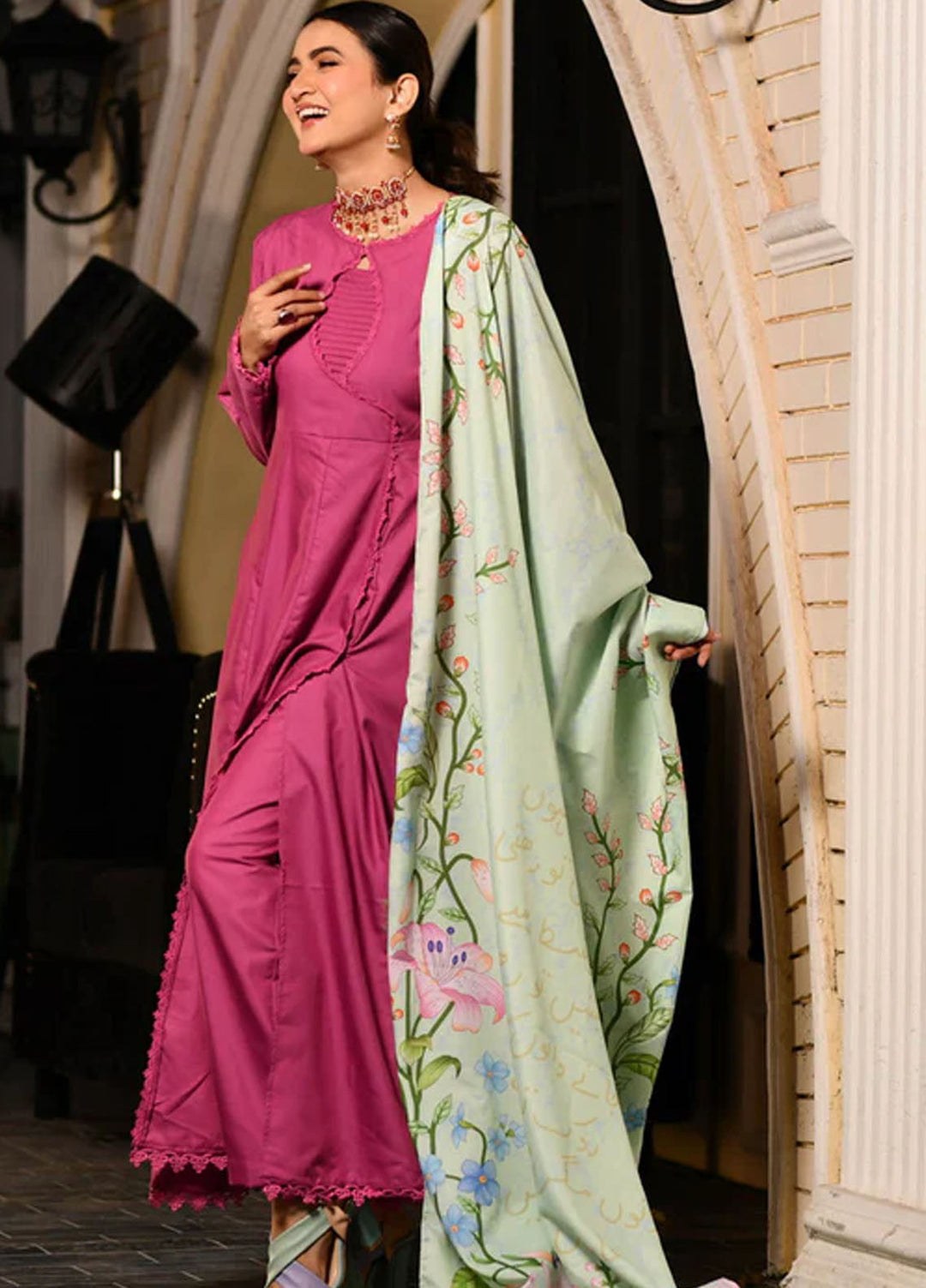 TNG Pret Plain Blended Cotton 2 Piece Suit Aseera
