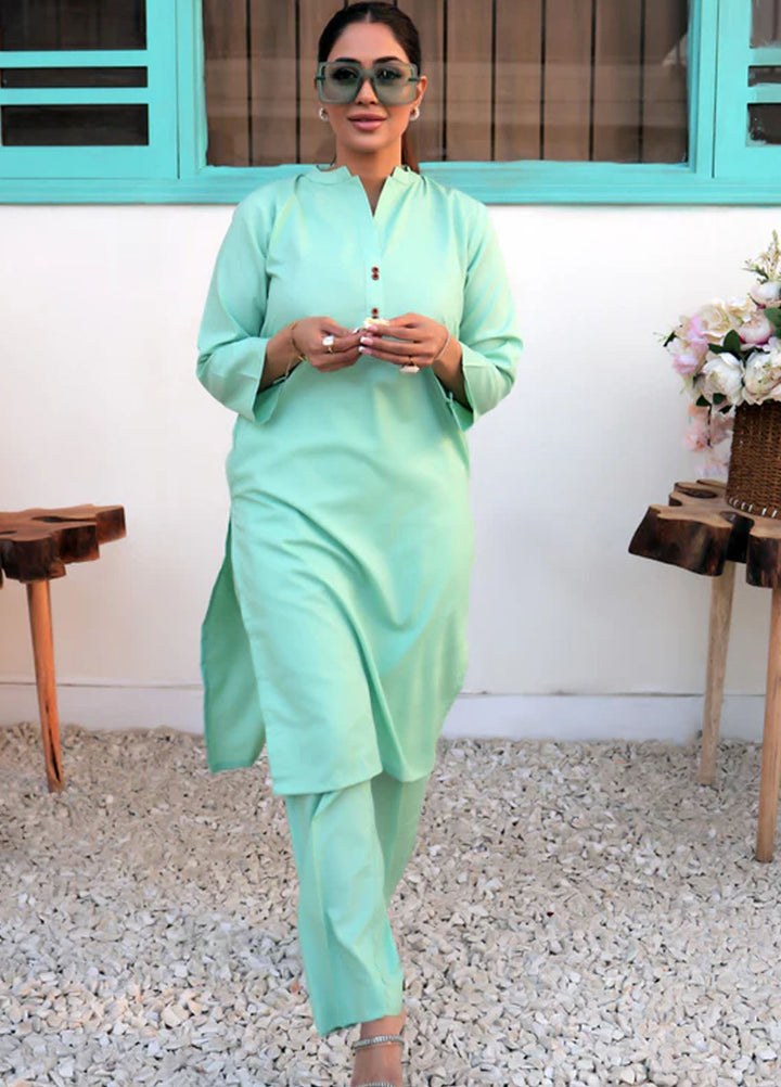 TNG Pret Plain Blended Cotton 2 Piece Suit Haniya
