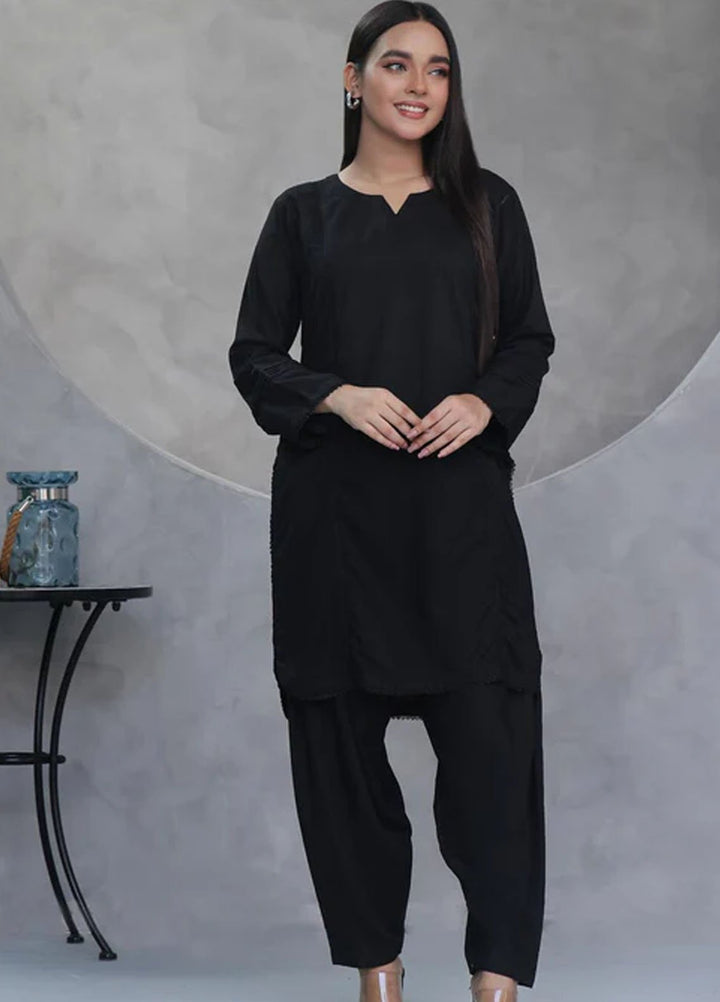 TNG Pret Plain Blended Cotton 2 Piece Suit Rooja