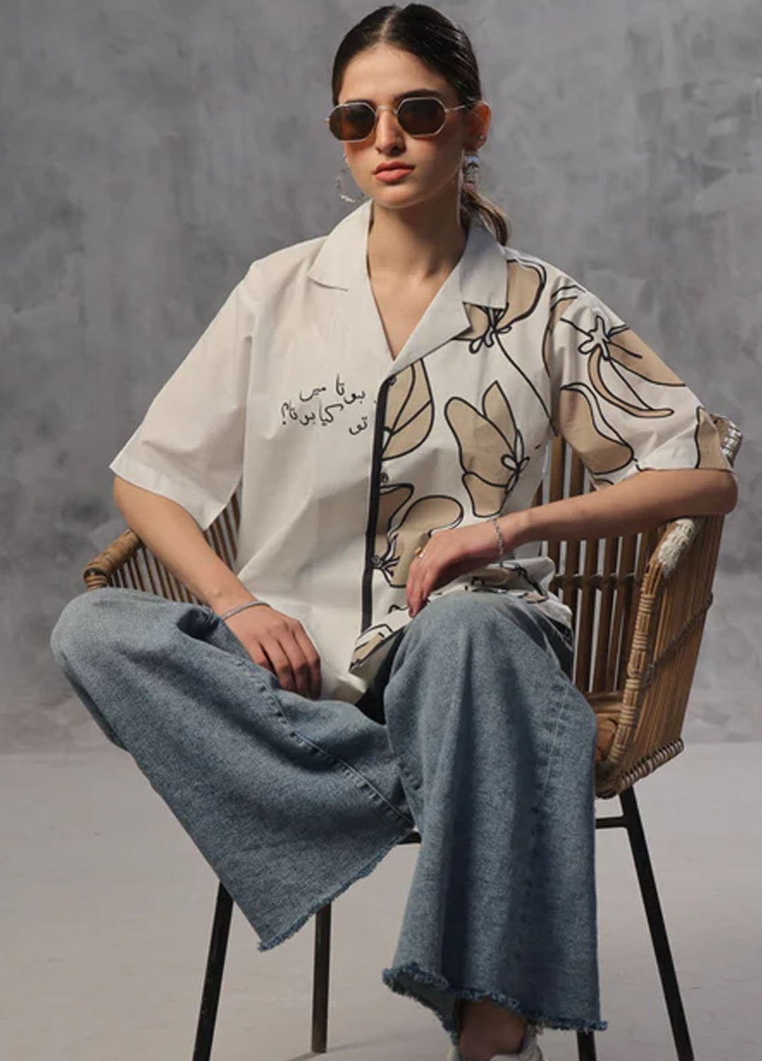 TNG Pret Printed Cambric Cotton Shirt Aashna