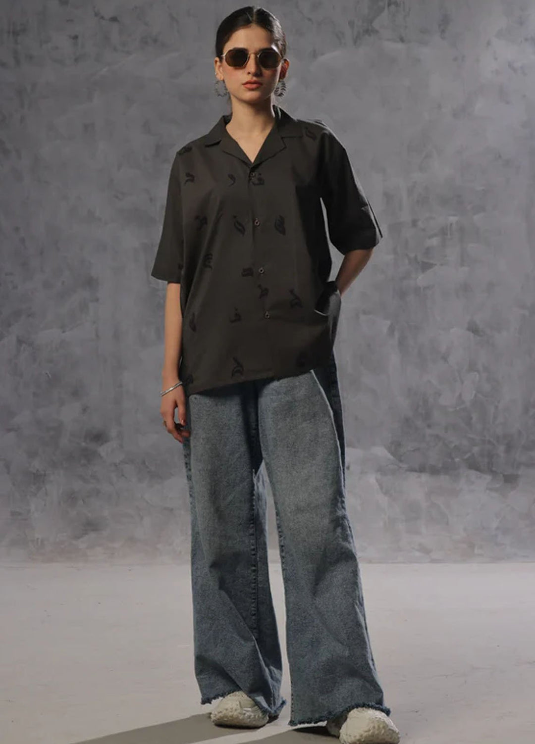 TNG Pret Printed Cambric Cotton Shirt Aks