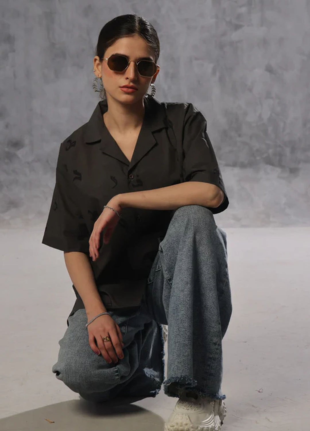 TNG Pret Printed Cambric Cotton Shirt Aks