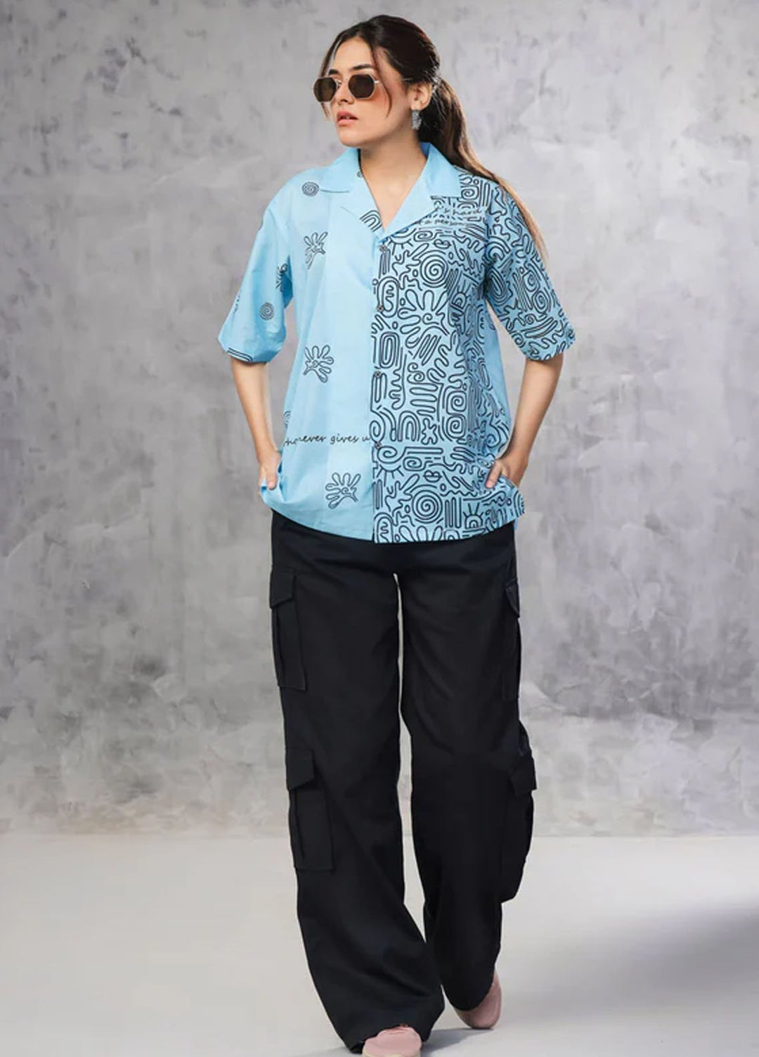 TNG Pret Printed Cambric Cotton Shirt Muntazir