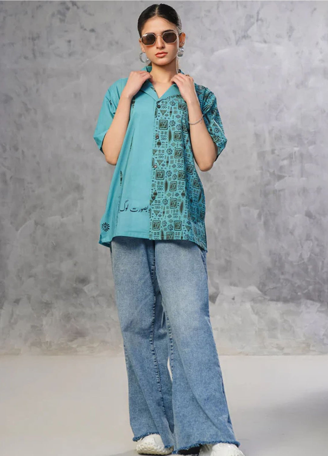 TNG Pret Printed Cambric Cotton Shirt Nazakat