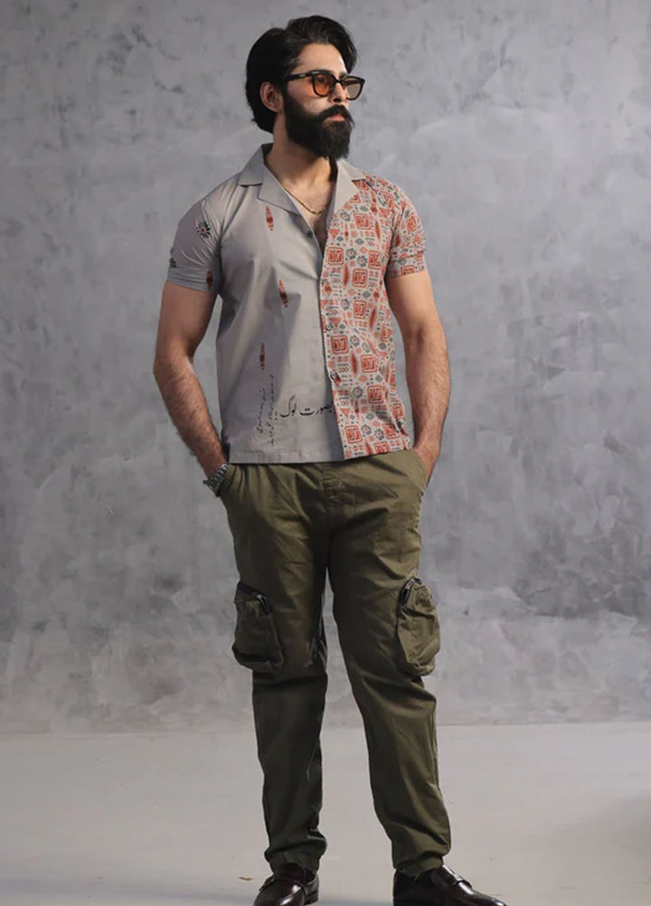 TNG Pret Printed Cambric Cotton Shirt Pasbaan