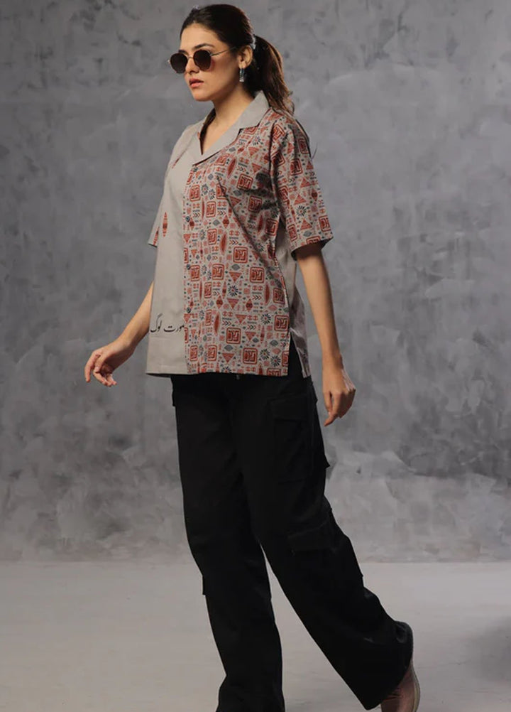 TNG Pret Printed Cambric Cotton Shirt Pasbaan