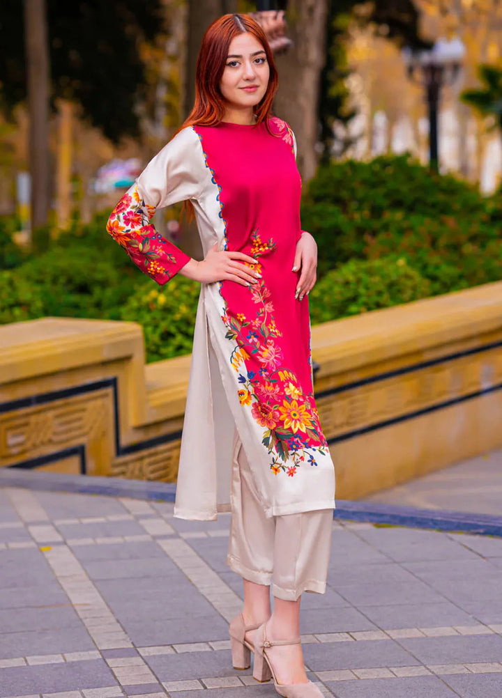 TNG Pret Printed Silk 3 Piece Suit Eevaa