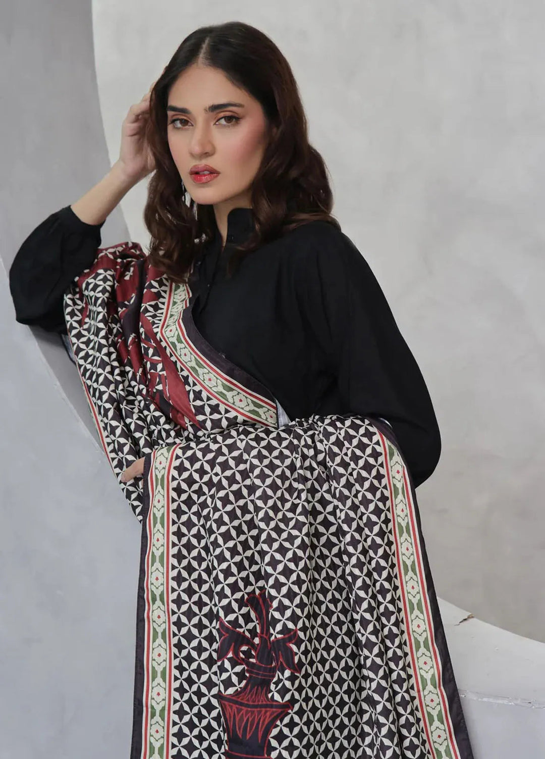 TNG Printed Faham Lawn Odhni