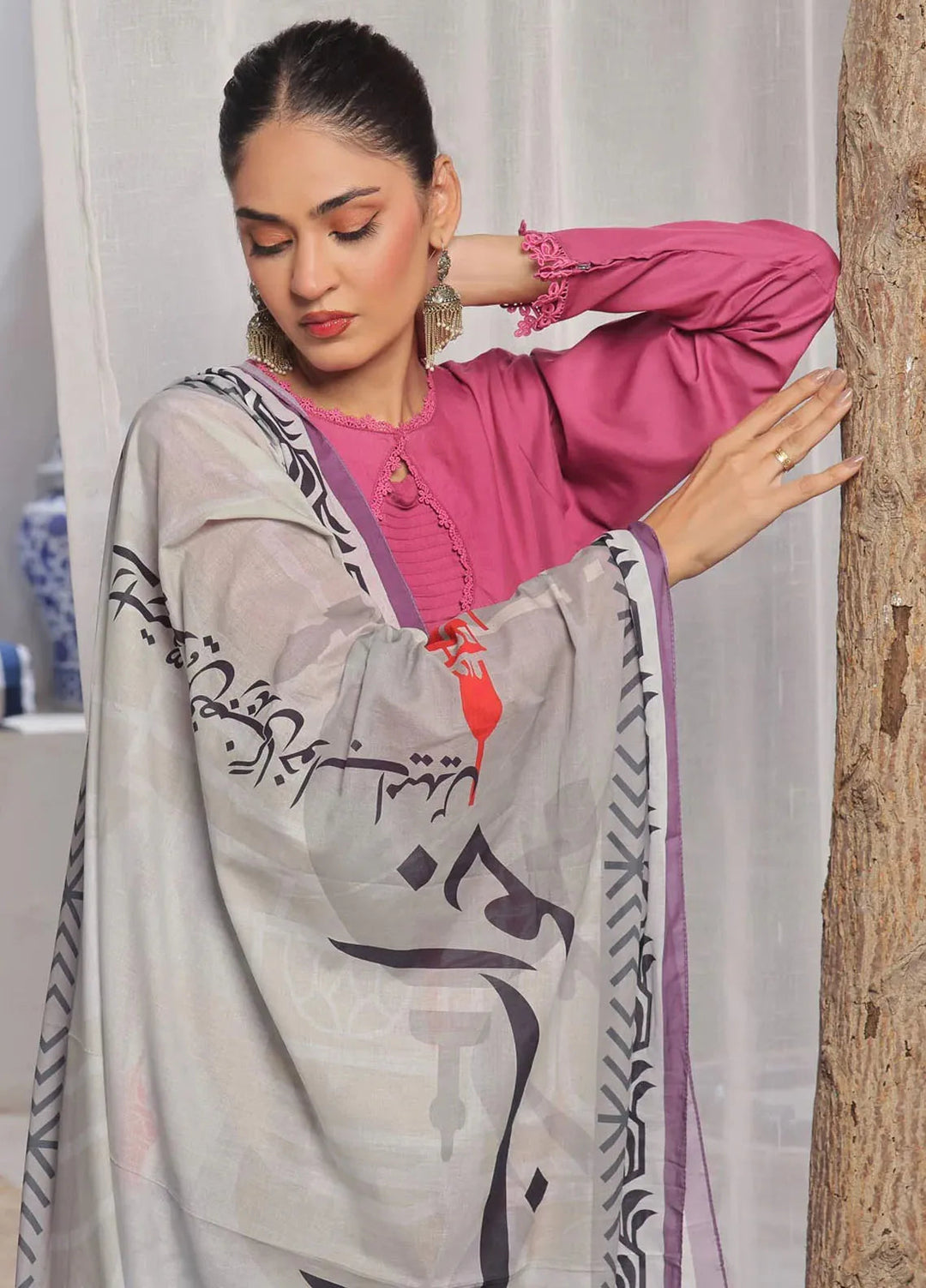 TNG Printed Khuaab Lawn Odhni