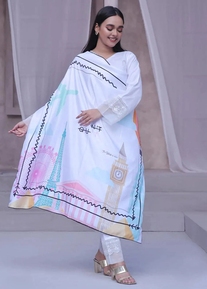 TNG Printed Zindagi Scarf