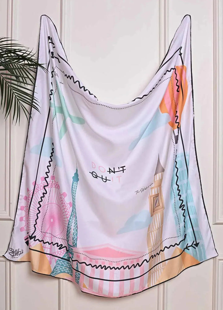 TNG Printed Zindagi Scarf