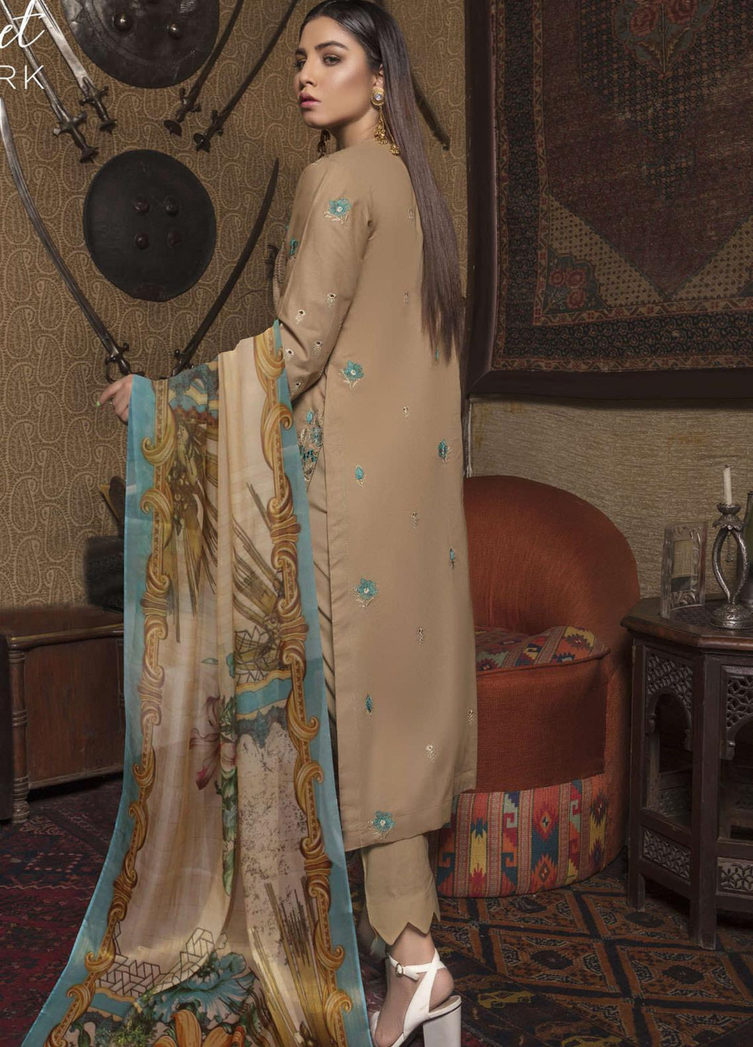 Tohfa by Riaz Arts Embroidered Lawn Suits Unstitched 3 Piece RA21T 06 - Summer Collection