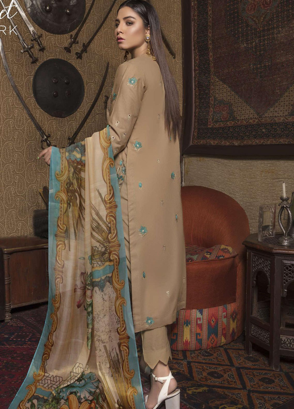 Tohfa by Riaz Arts Embroidered Lawn Suits Unstitched 3 Piece RA21T 06 - Summer Collection