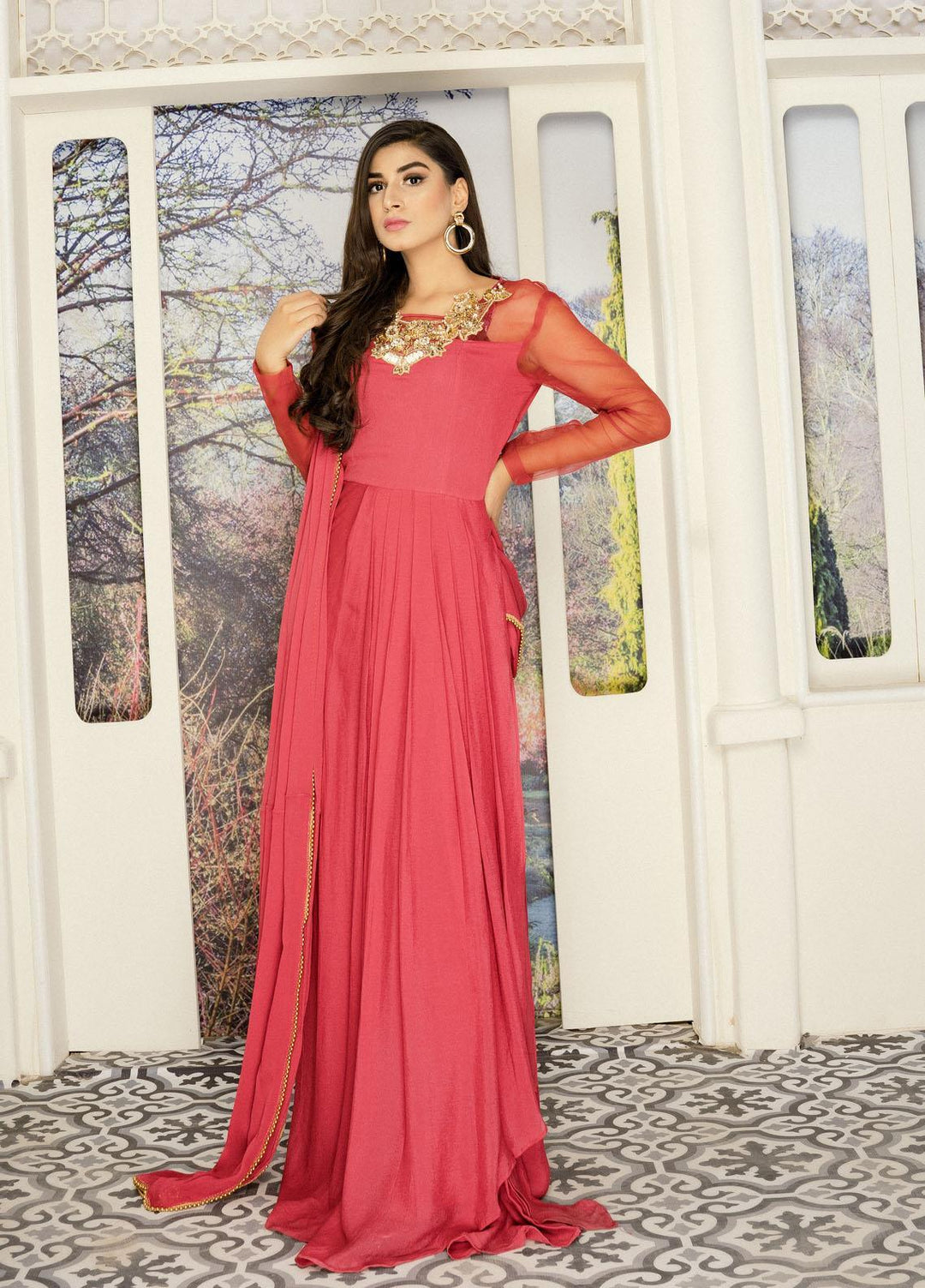 Top Notch Pret Luxury Georgette Shirt TNH21L Elara