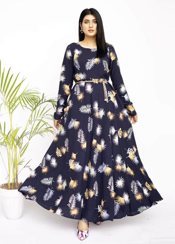 Top Notch Casual Pret   Frock TNH22BNB Floral Orchids