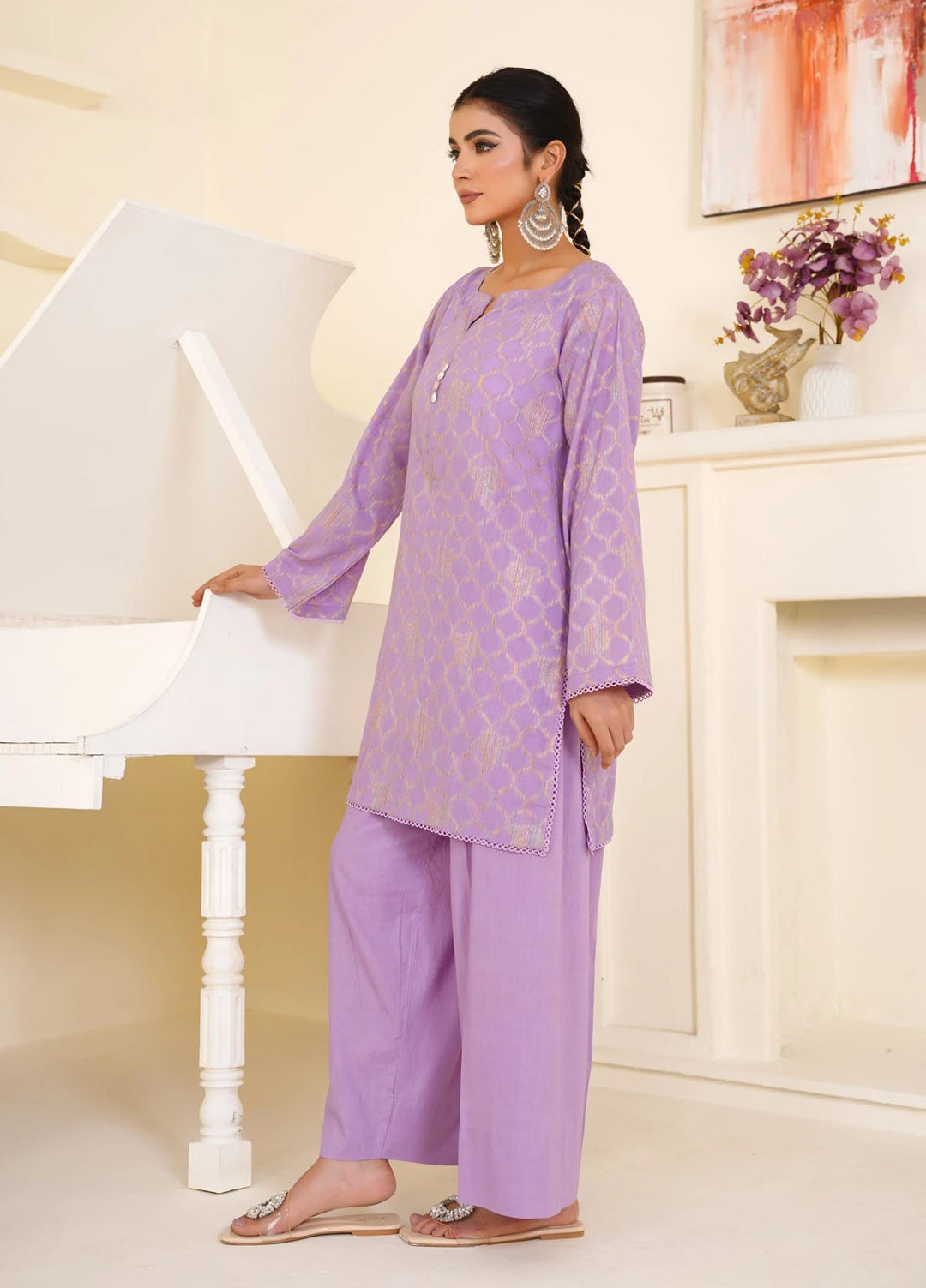 Tosheeza Saith Pret Embroidered Lawn 2 Piece Suit Lavira