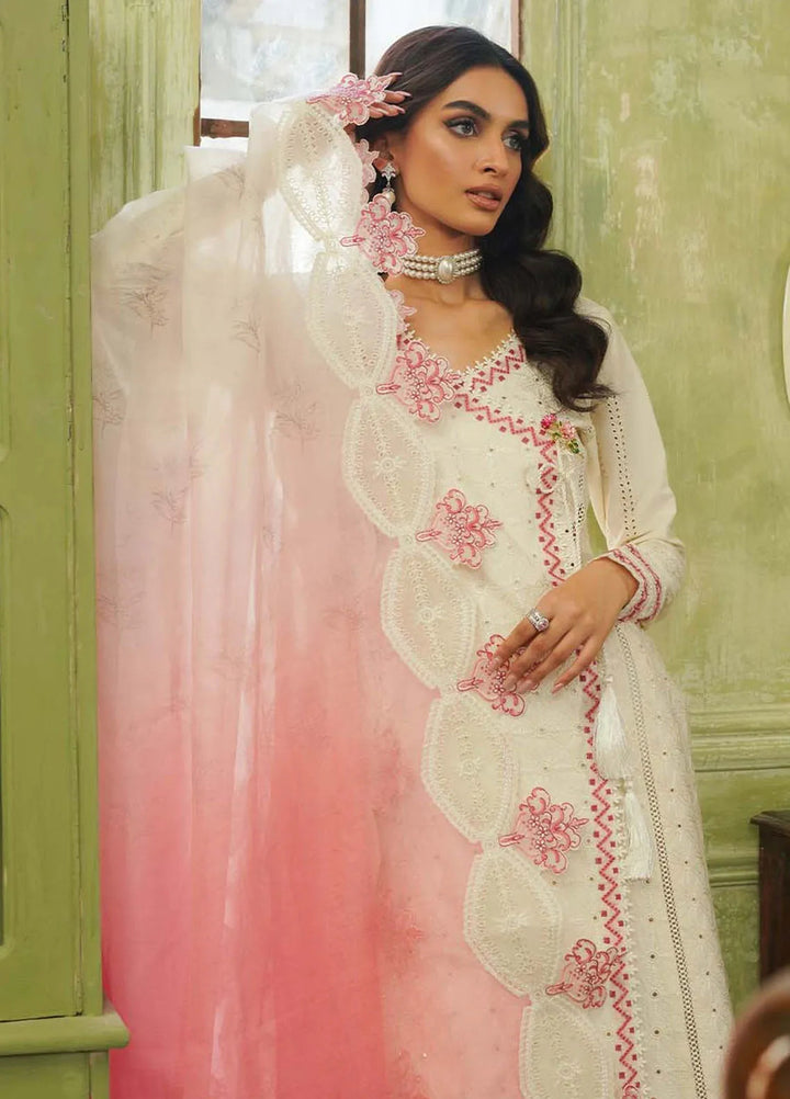 Tresor by Zarqash Embroidered Lawn Suit Unstitched 3 Piece ZRQ24T ZQT-006 Ida - Luxury Collection