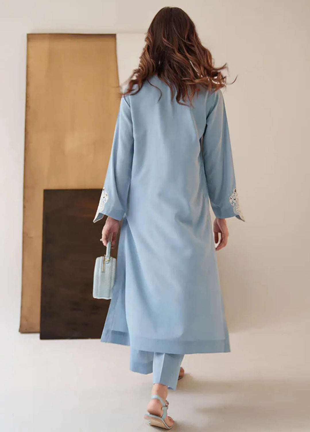 Tropical Tease By Hana Pret Casual Georgette 2 Piece Suit Skyfall For Girls