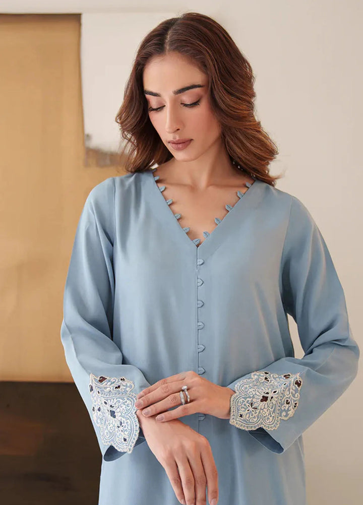 Tropical Tease By Hana Pret Casual Georgette 2 Piece Suit Skyfall For Girls