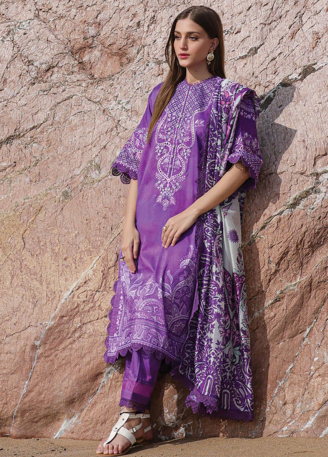 Tropicana by Ayzel Embroidered Lawn Suits Unstitched 3 Piece AAF24TP D-01 Matilda - Summer Collection